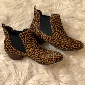 Vince Camuto leopard slide in boots.